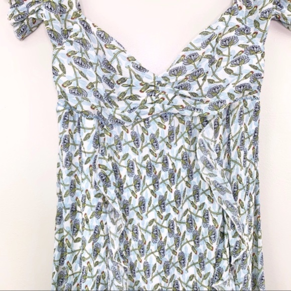 Foxiedox Printed Bardot Maxi Dress Size S - Picture 7 of 16